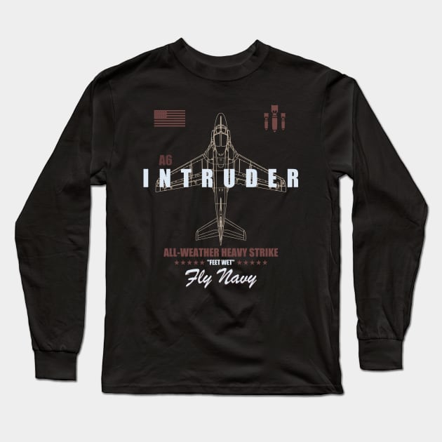 A-6 Intruder Long Sleeve T-Shirt by TCP